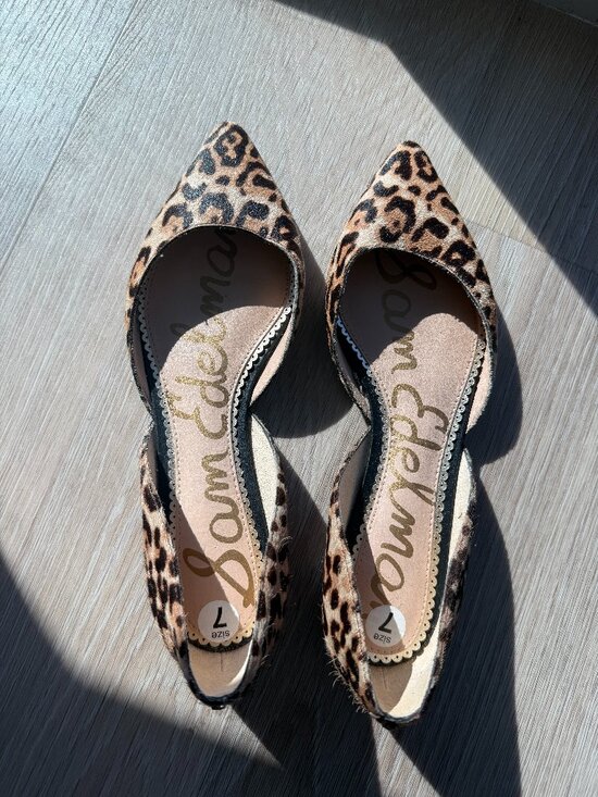Sam Edelman Shoes - Sam Edelman Rodney d'Orsay Pointed Toe Flat – Leopard Print, Size 7